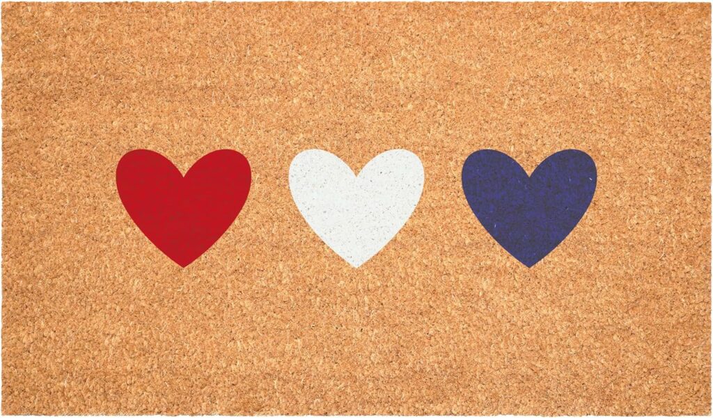 Patriotic Hearts Doormats