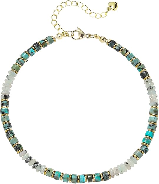 Natural Stone Beaded Anklet