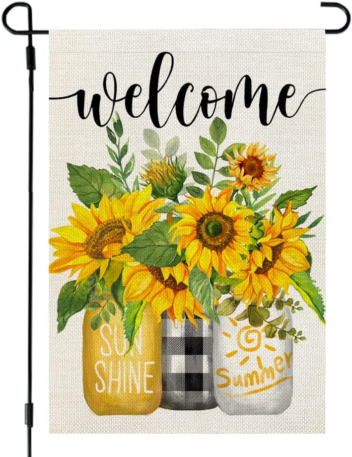 Summer Sunflower Garden Flag