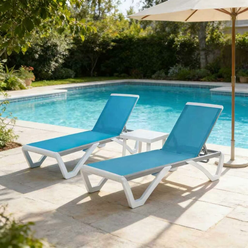 Kozyard 3-Piece Outdoor Chaise Lounge Chair Set