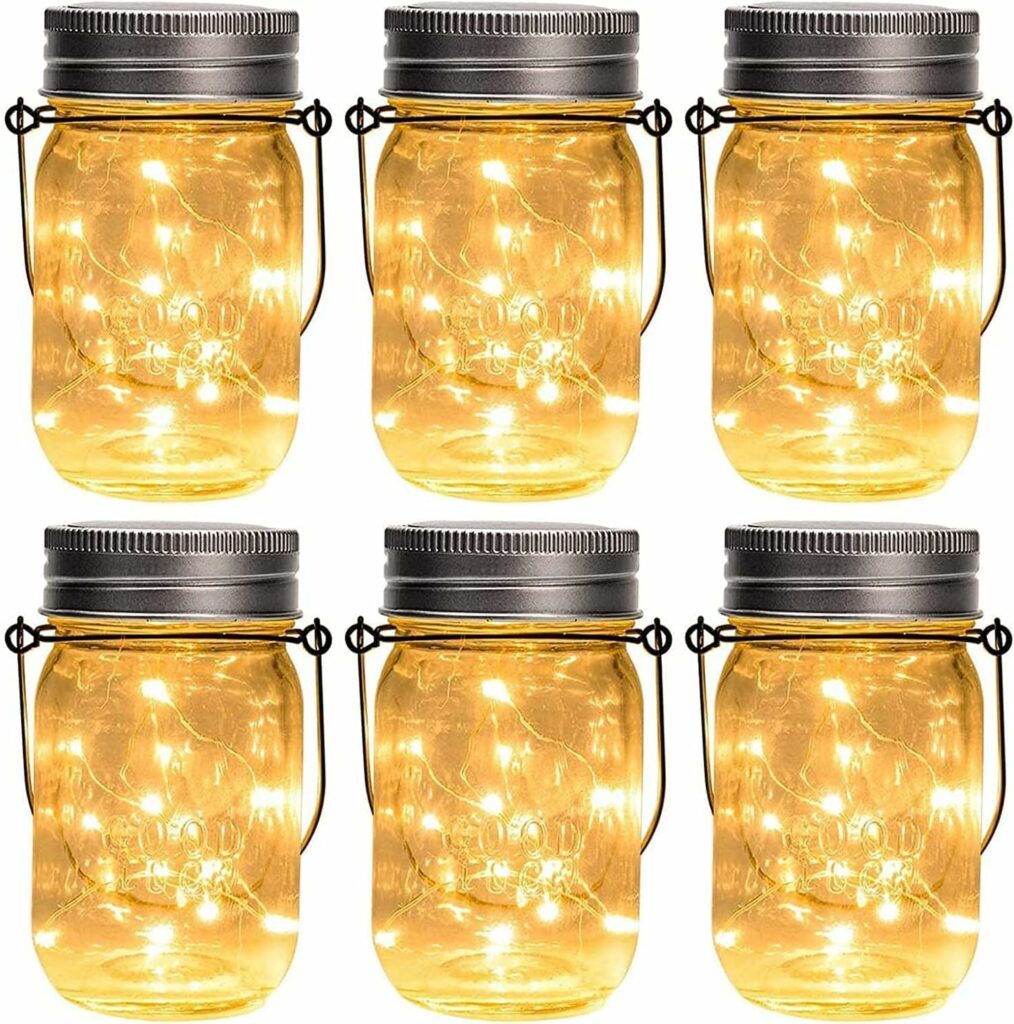 Hanging Mason Jar Solar Lights