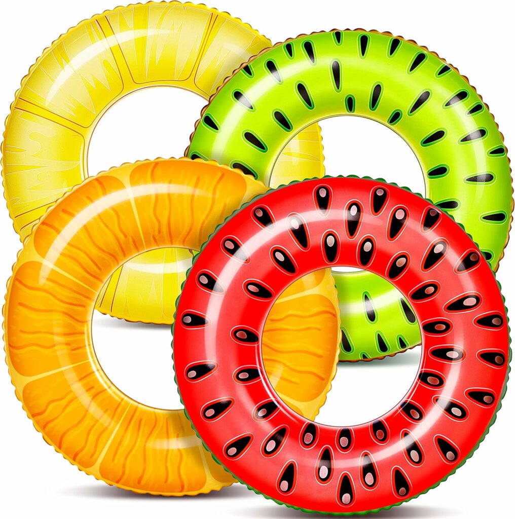 4 Pack Inflatable Pool Floats