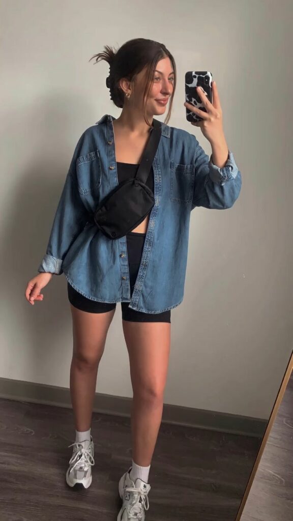Sports Bra+Bike Shorts