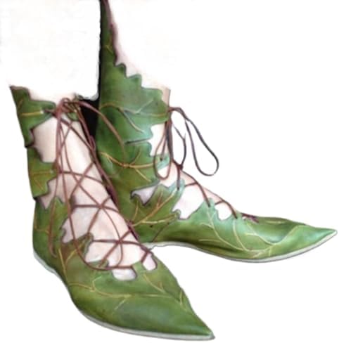 Aflngle Women's Leaf Shaped Ankle Boots