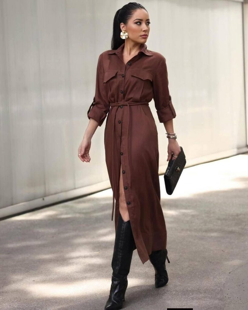 Long Sleeve Shirt Dress