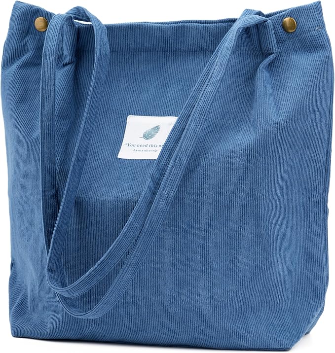 Cute Corduroy Tote Bag