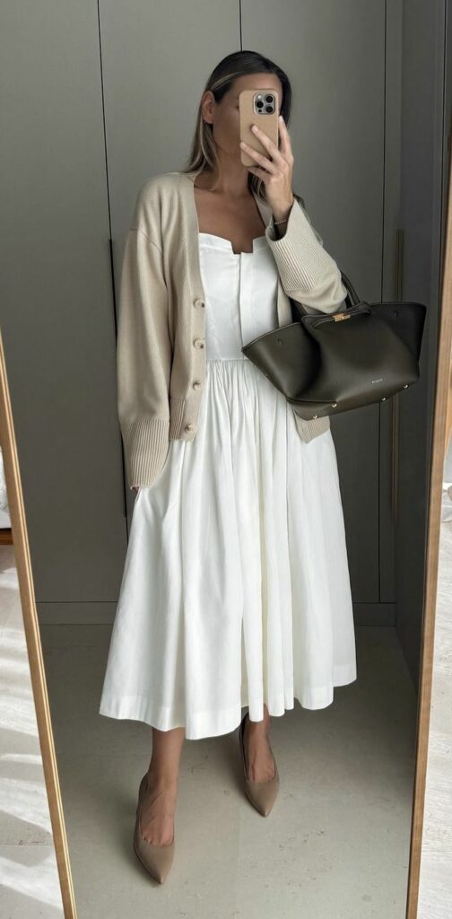Dress and Cardigan