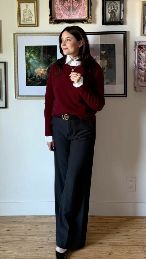 Sweater and Button-Up