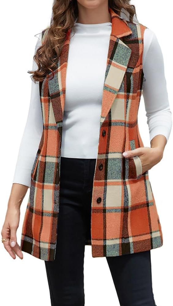 Plaid Vest