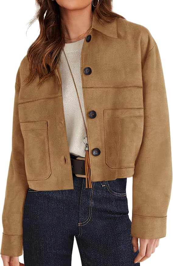 Faux Suede Shacket