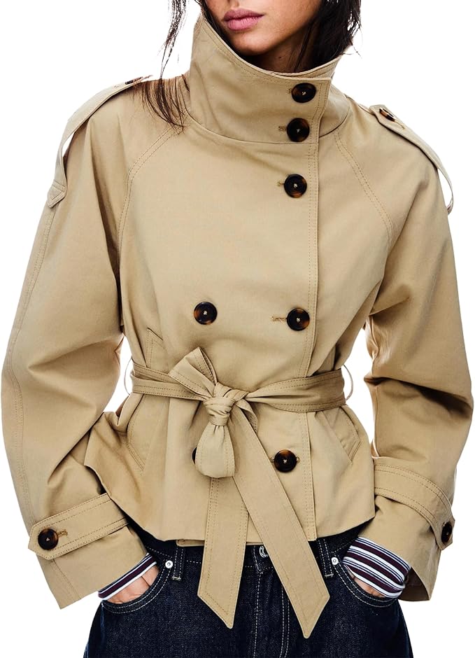 Cropped Trench Coat
